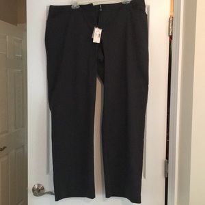 Charcoal Grey Straight Leg Dress Pant